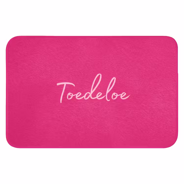 Toedeloe - Roze Badmat klein -3d