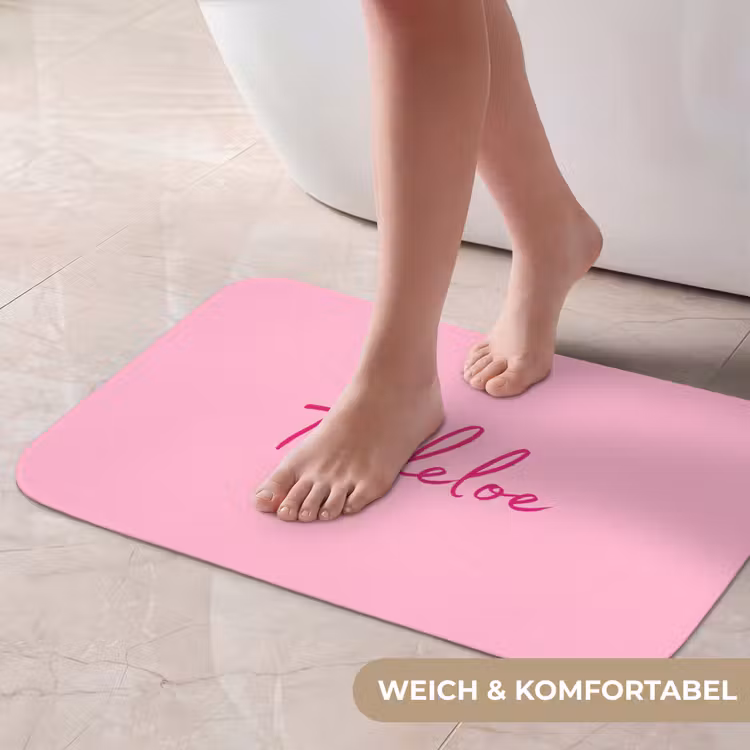 Toedeloe - Roze - Minimalistisch Badmat klein -USP_ZachtDE