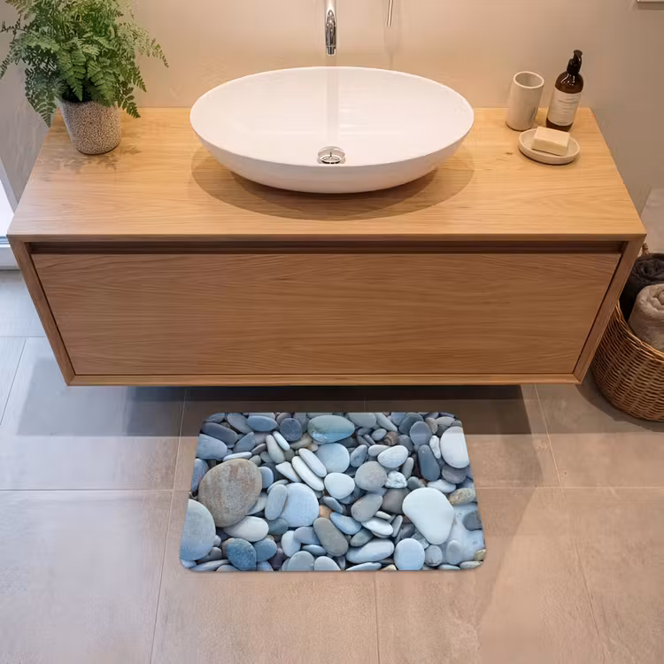 Zen stenen - Natuur - Strand Badmat klein -sfeer1