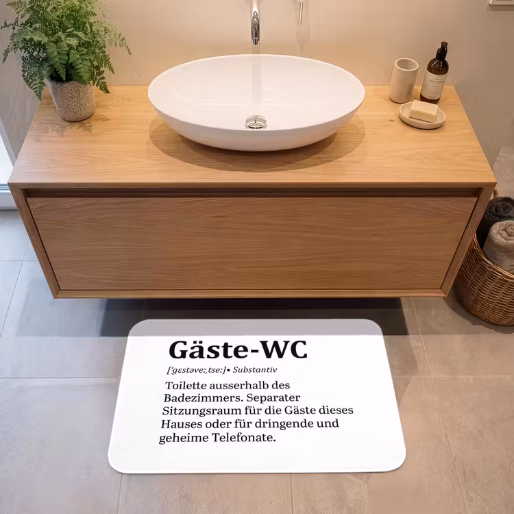 Quote - Definitie - Gäste-wc - Wit Badmat middel -sfeer1
