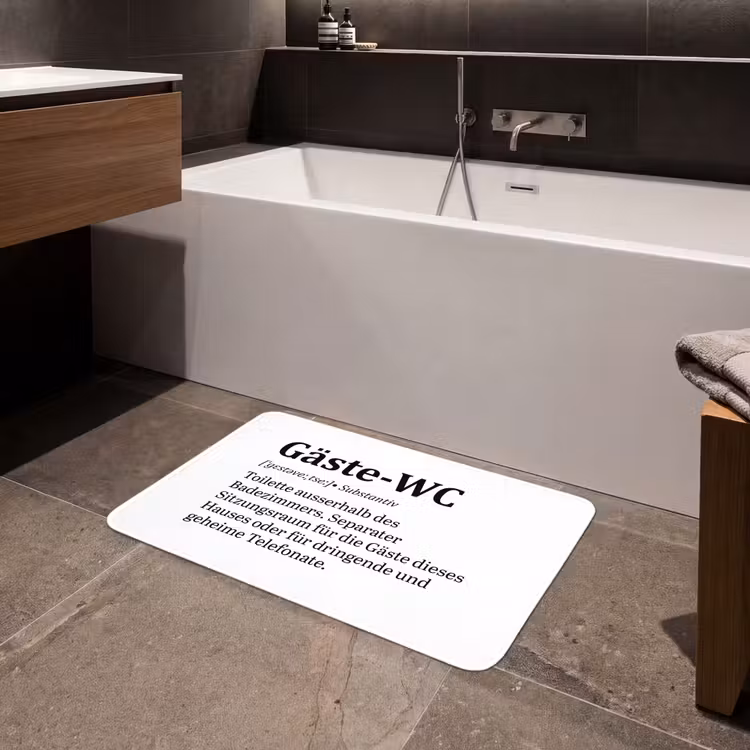 Quote - Definitie - Gäste-wc - Wit Badmat middel -sfeer3