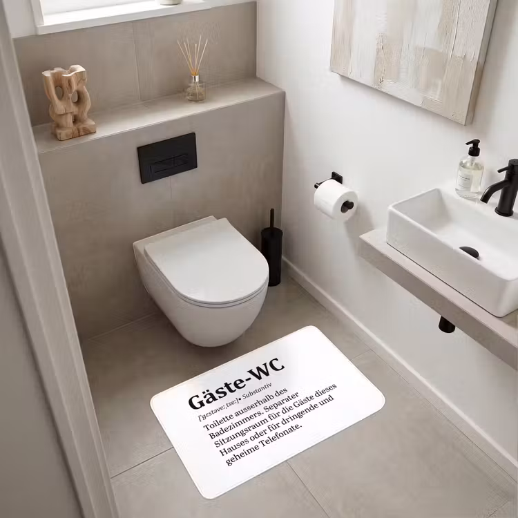 Quote - Definitie - Gäste-wc - Wit Badmat middel -sfeer4