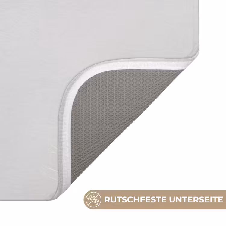 Quotes - Lama - Smile - Spreuken - Grijs Badmat middel -USP_AntislipDE