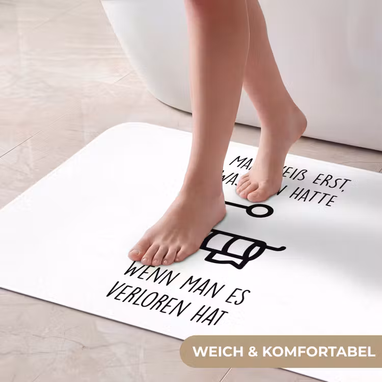 Quotes - Wit - WC papier - Humor Badmat middel -USP_ZachtDE