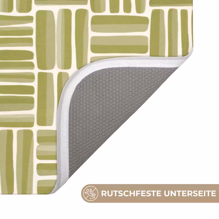 Vlecht - Patroon - Groen Badmat middel 997 -USP_AntislipDE