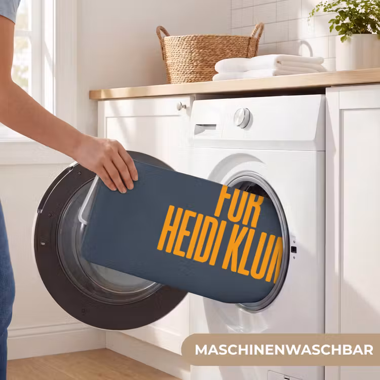 Too old for heidi klum - Geel - Blauw Badmat middel -USP_WasbaarDE