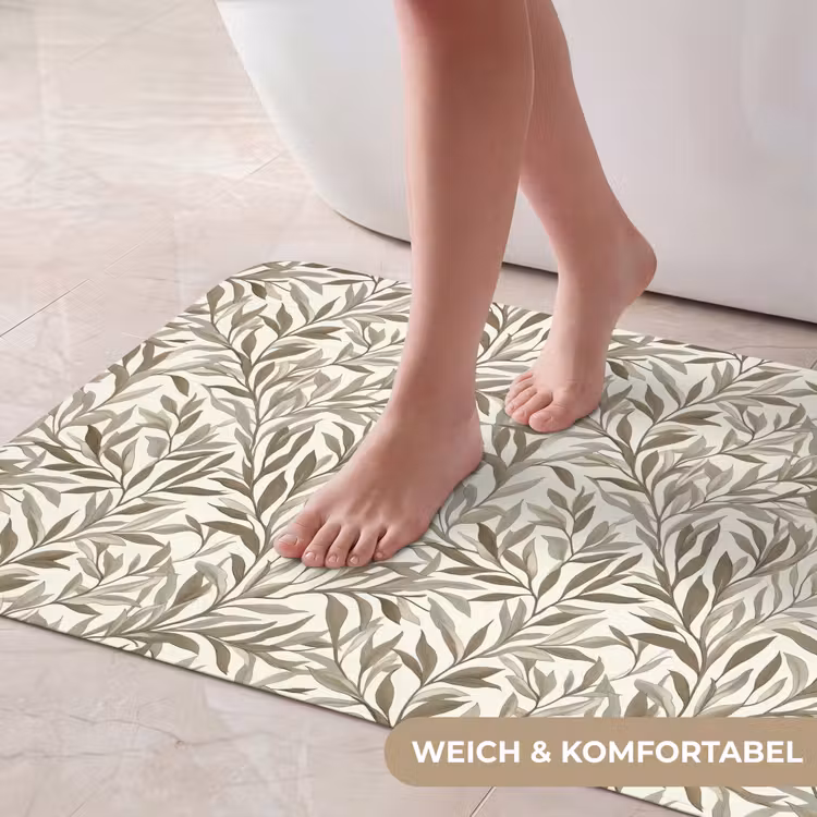 Takken - Botanisch - Taupe Badmat middel 997 -USP_ZachtDE
