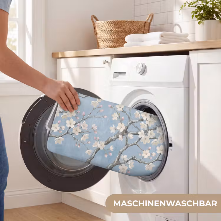 Takken - Kersenbloesem - Blauw Badmat middel -USP_WasbaarDE