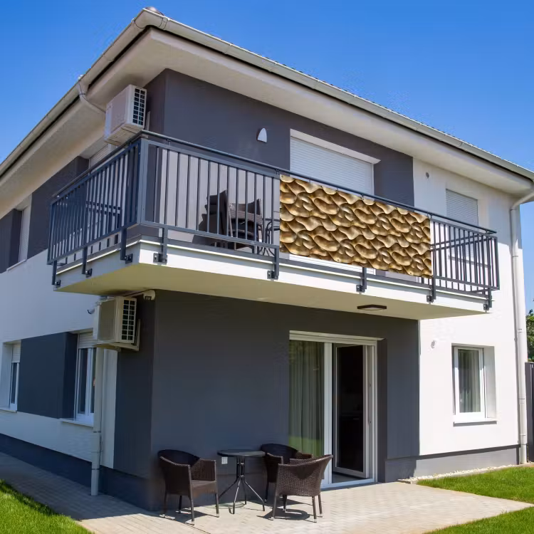 Abstract - Antiek - Goud Balkonbeschermer Duitsland klein 596 -sfeer2