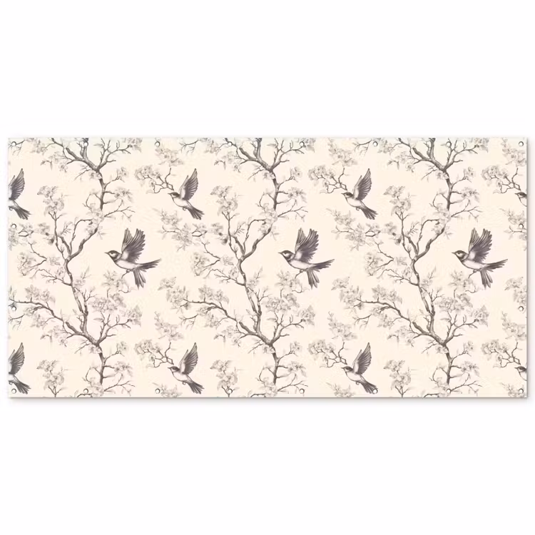 Takken - Vogels - Beige Balkonbeschermer Duitsland klein 596 -zz_3d
