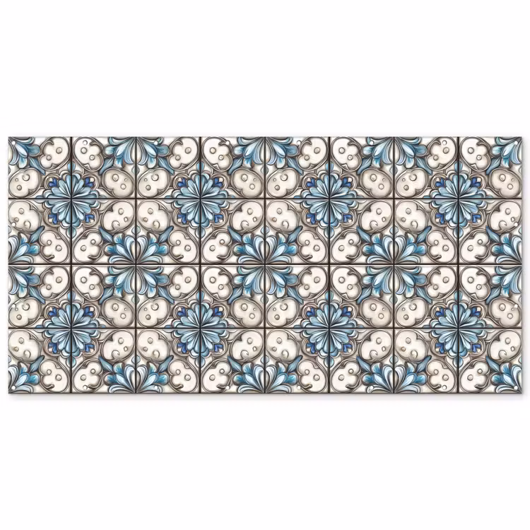 Barok - Tegel - Kleurrijk Balkonbeschermer Duitsland klein 596 -zz_3d