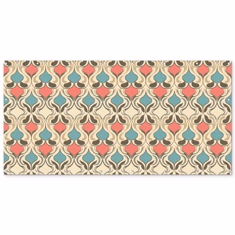 Barok - Retro - Kleurrijk Balkonbeschermer Duitsland klein 596 -zz_3d