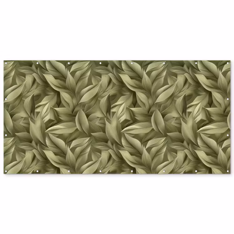 Bladeren - Modern - Groen Balkonbeschermer Duitsland klein 596 -zz_3d