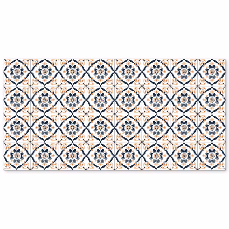 Bladvorm - Patroon - Kleurrijk Balkonbeschermer Duitsland klein 596 -zz_3d