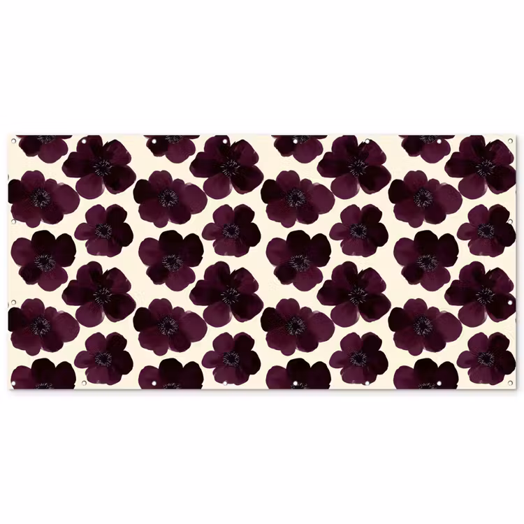 Bloemen - Aquarel - Paars Balkonbeschermer Duitsland klein 596 -zz_3d