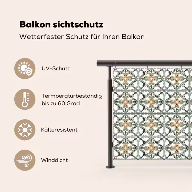 Floraal - Verweerd - Keurrijk Balkonbeschermer Duitsland klein 596 -specs