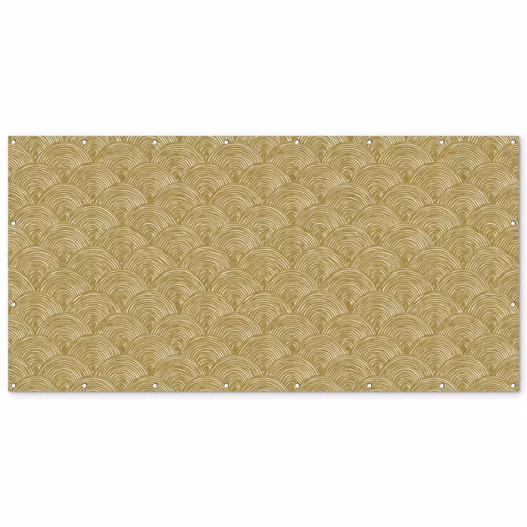 Waaier - Geometrisch - Groen Balkonbeschermer Duitsland klein 596 -zz_3d