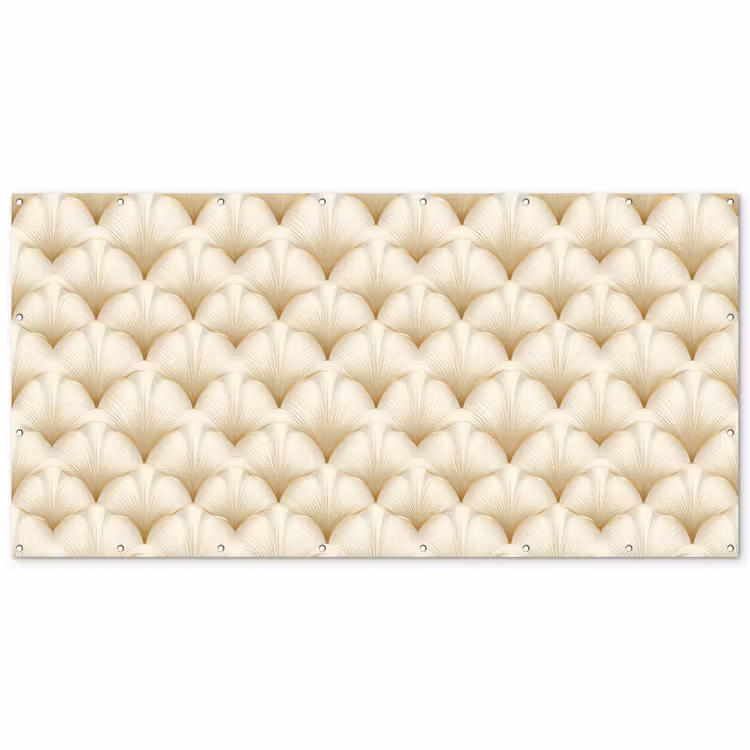 Waaier - Motief -  Goud Balkonbeschermer Duitsland klein 596 -zz_3d