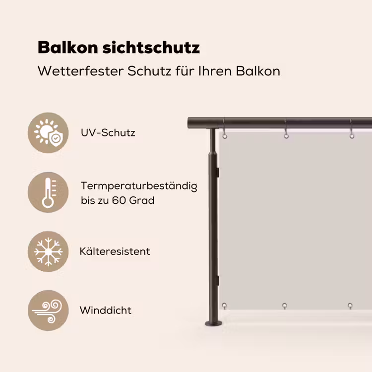 Grijs - Licht - Herfst Balkonbeschermer Duitsland klein 596 -specs