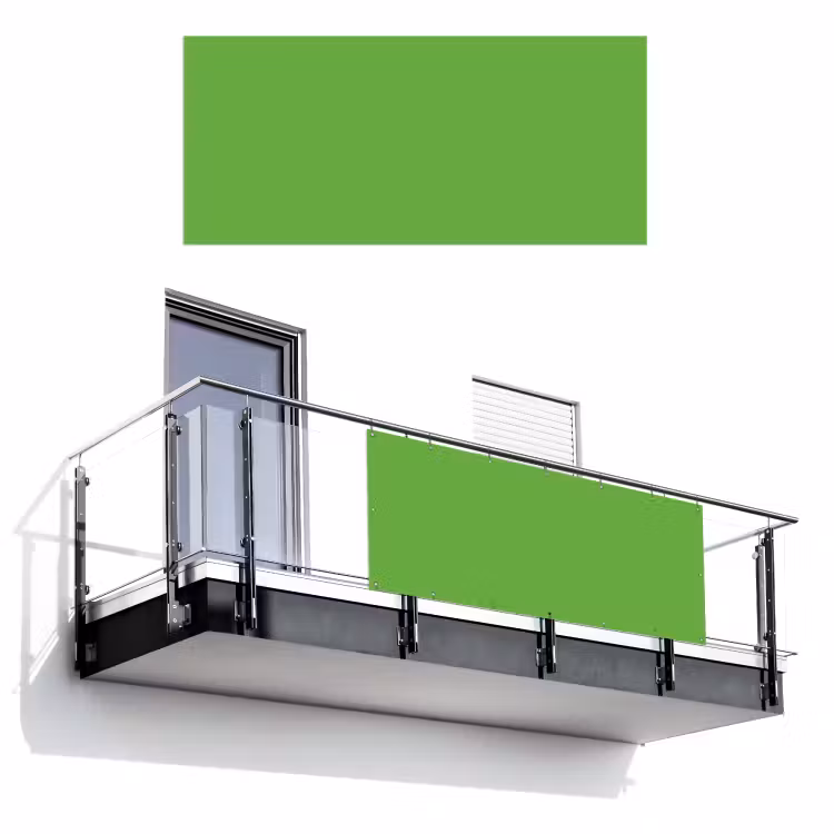 Groen - Kleuren - Natuur Balkonbeschermer Duitsland klein 596 -3d