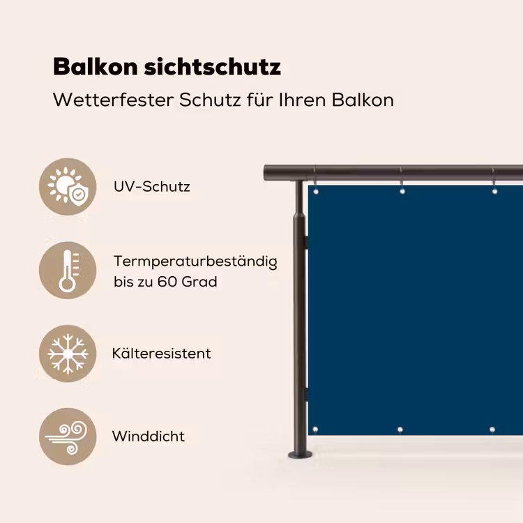Indigo - Palet - Kleuren Balkonbeschermer Duitsland klein 596 -specs