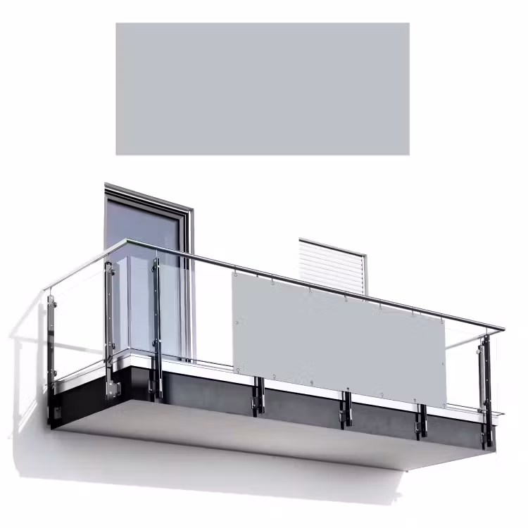 Interieur - Grijs - Licht Balkonbeschermer Duitsland klein 596 -3d