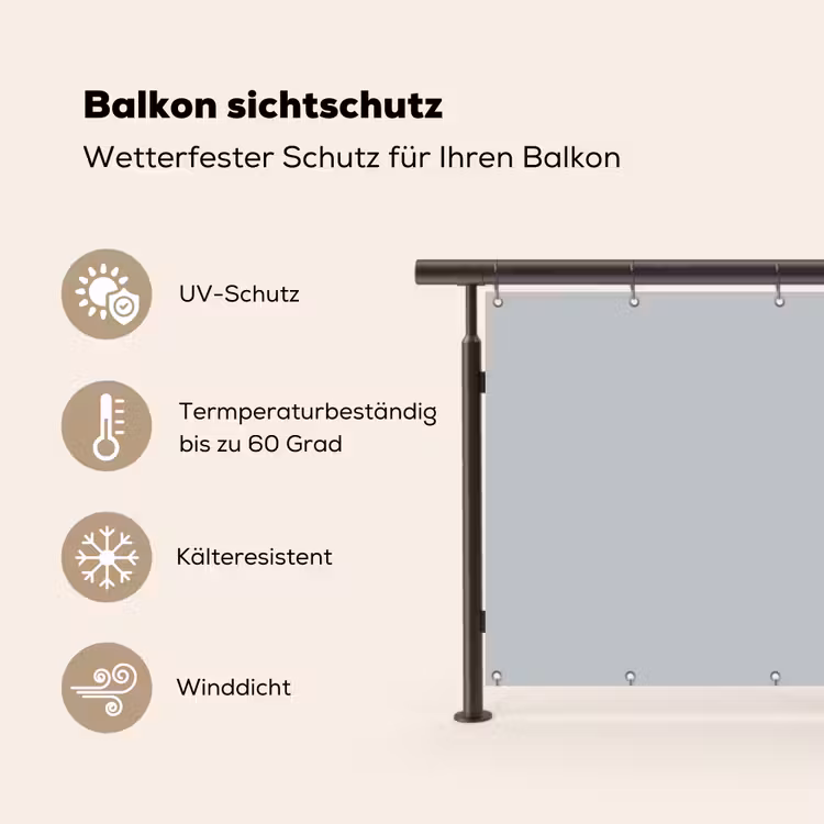 Interieur - Grijs - Licht Balkonbeschermer Duitsland klein 596 -specs