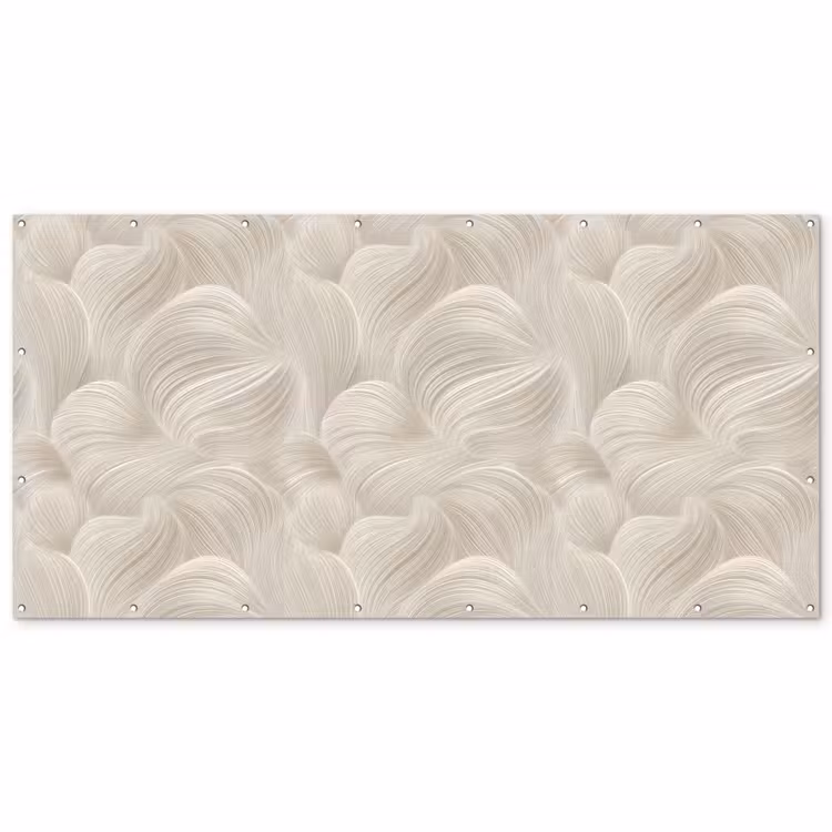 Lijnen - Waaier - Beige Balkonbeschermer Duitsland klein 596 -zz_3d