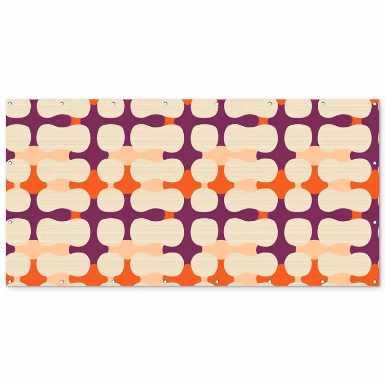 Modern - Patroon - Kleurrijk Balkonbeschermer Duitsland klein 596 -zz_3d