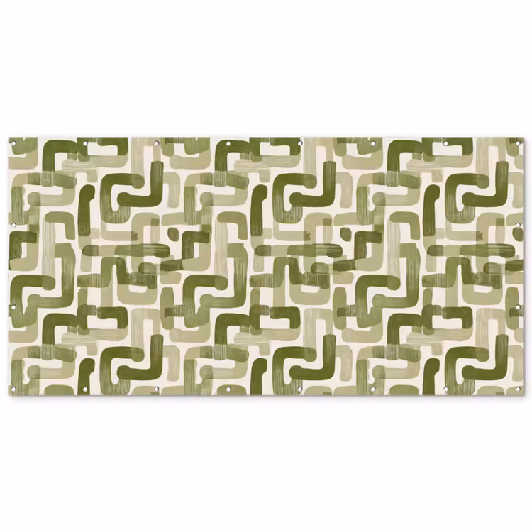 Modern - Grafisch - Groen Balkonbeschermer Duitsland klein 596 -zz_3d