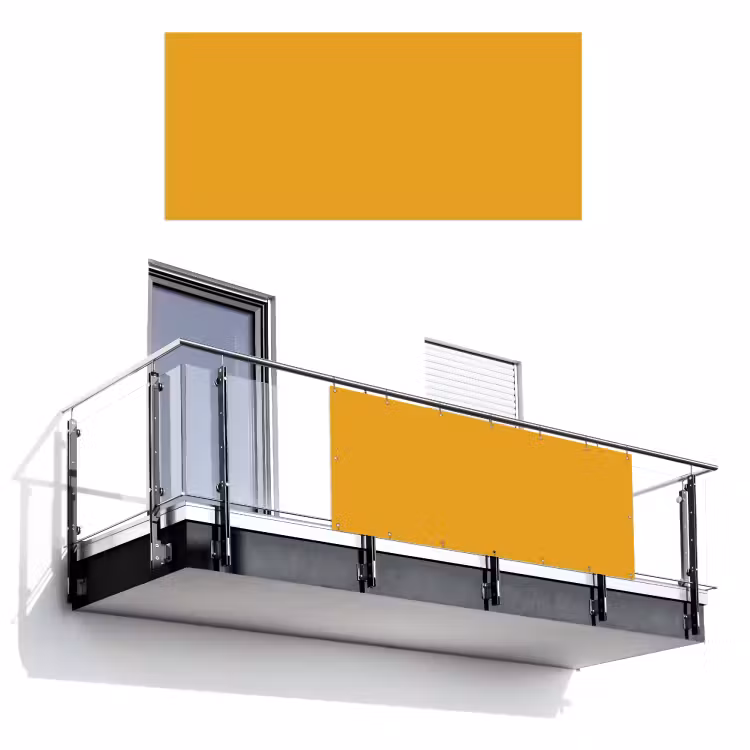 Okergeel - Herfst - Interieur Balkonbeschermer Duitsland klein 596 -3d