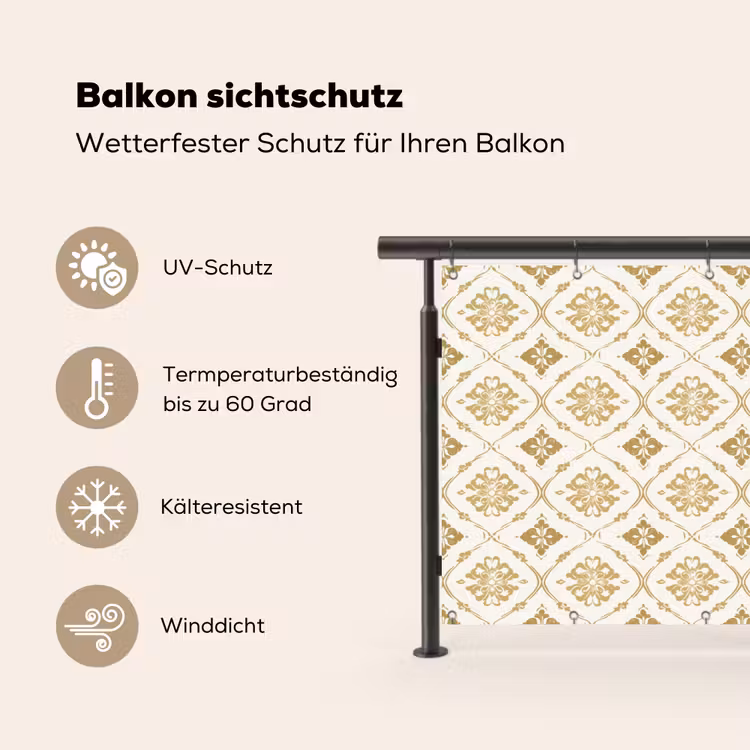 Ornament - Klassiek - Goud Balkonbeschermer Duitsland klein 596 -specs