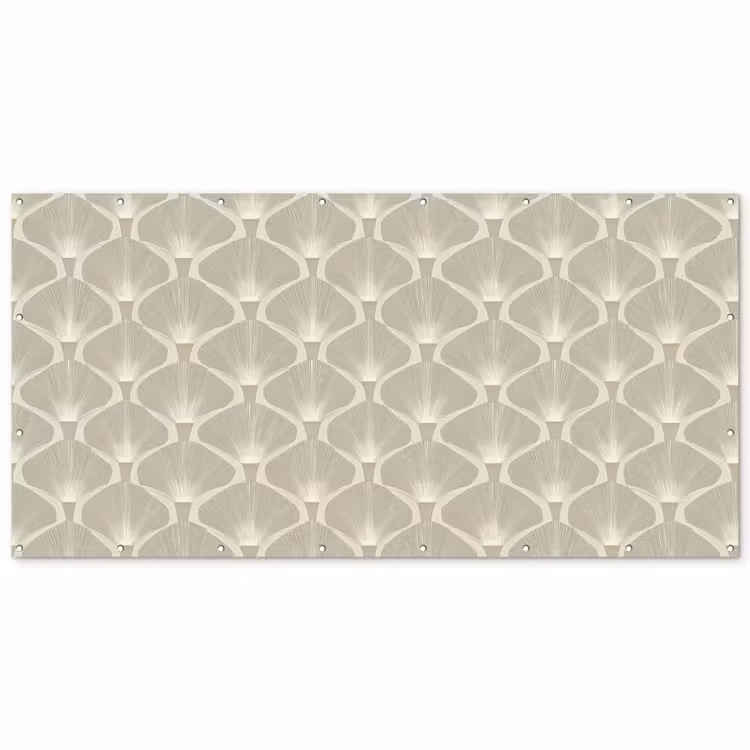 Paneel - Ginkgo - Zand Balkonbeschermer Duitsland klein 596 -zz_3d