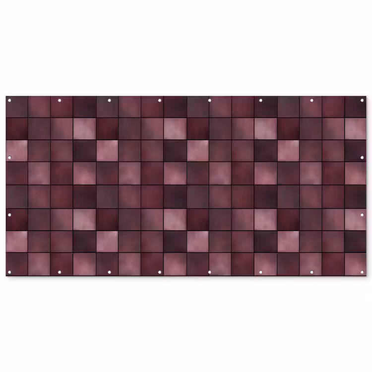 Vierkant - Tegel - Patroon - Paars Balkonbeschermer Duitsland klein 596 -zz_3d