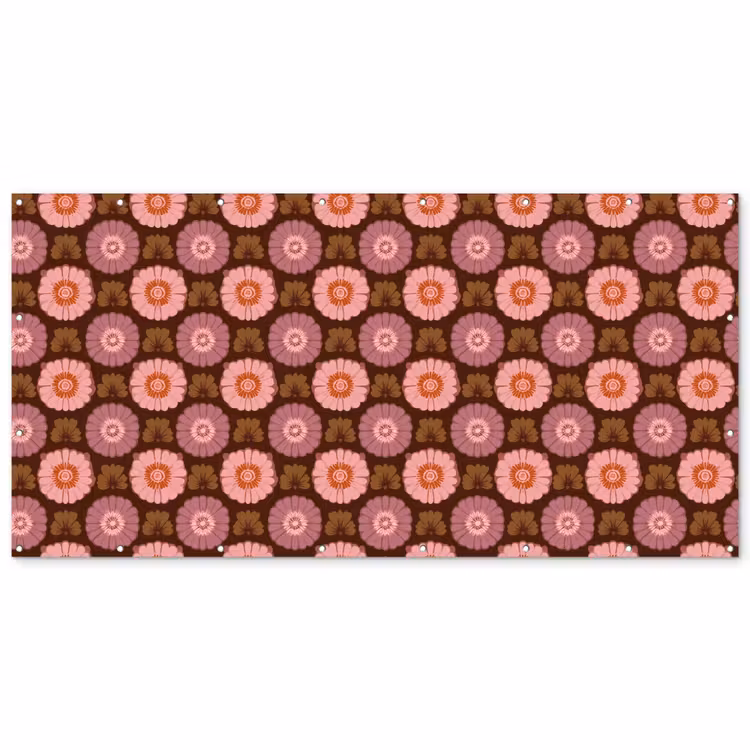 Retro - Madelief - Roze Balkonbeschermer Duitsland klein 596 -zz_3d