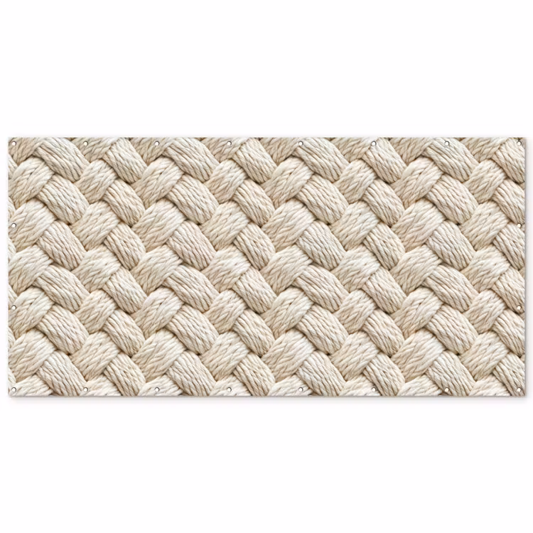 Touw - Gebreid - Beige Balkonbeschermer Duitsland klein 596 -zz_3d