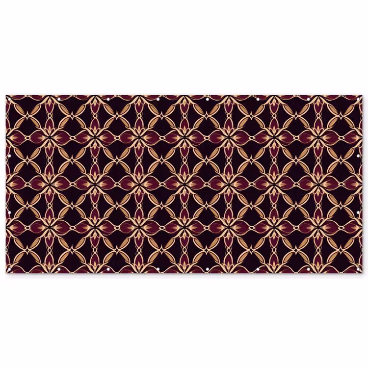 Symmetrisch - Tegel - Burgundy Balkonbeschermer Duitsland klein 596 -zz_3d