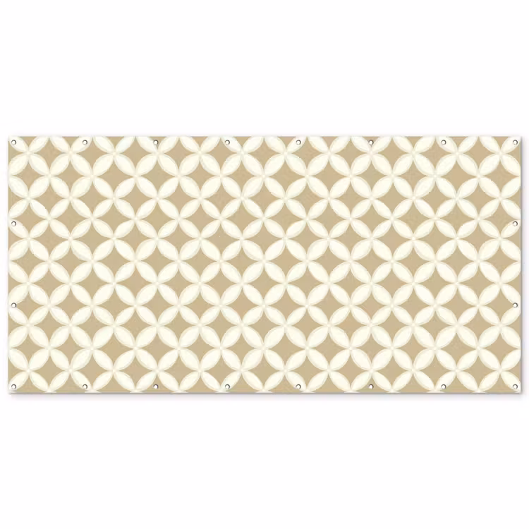 Symmetrisch - Motief - Beige Balkonbeschermer Duitsland klein 596 -zz_3d