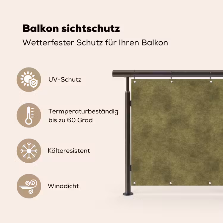 Textuur - Abstract - Groen Balkonbeschermer Duitsland klein 596 -specs