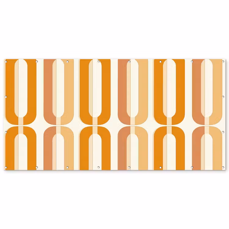U-vorm - Retro - Oranje Balkonbeschermer Duitsland klein 596 -zz_3d