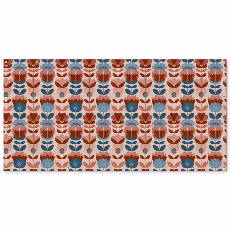Vintage - Motief - Kleurrijk Balkonbeschermer Duitsland klein 596 -zz_3d