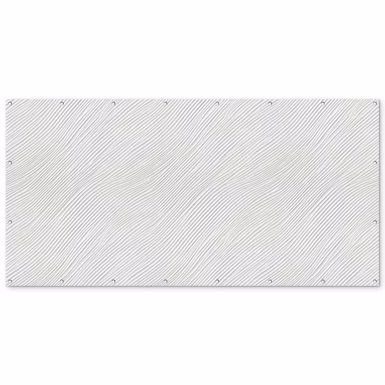 Golven - Ribbels - Wit Balkonbeschermer Duitsland klein 596 -zz_3d