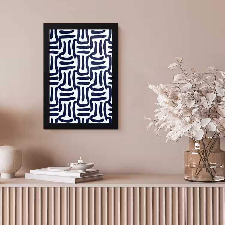 Abstract - Modern - Blauw fotolijst zwart zonder passe partout klein 224 -sfeer5