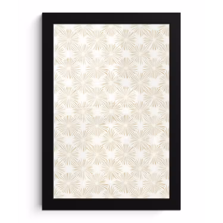 Abstract - Motief - Beige fotolijst zwart zonder passe partout klein 224 -3d