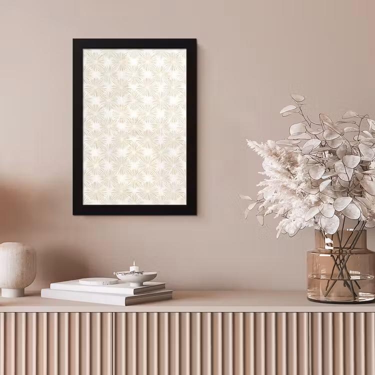 Abstract - Motief - Beige fotolijst zwart zonder passe partout klein 224 -sfeer5