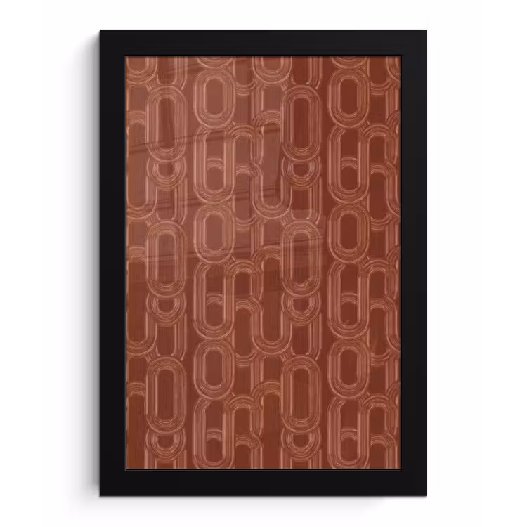 Abstract - Textuur - Bruin fotolijst zwart zonder passe partout klein 224 -3d