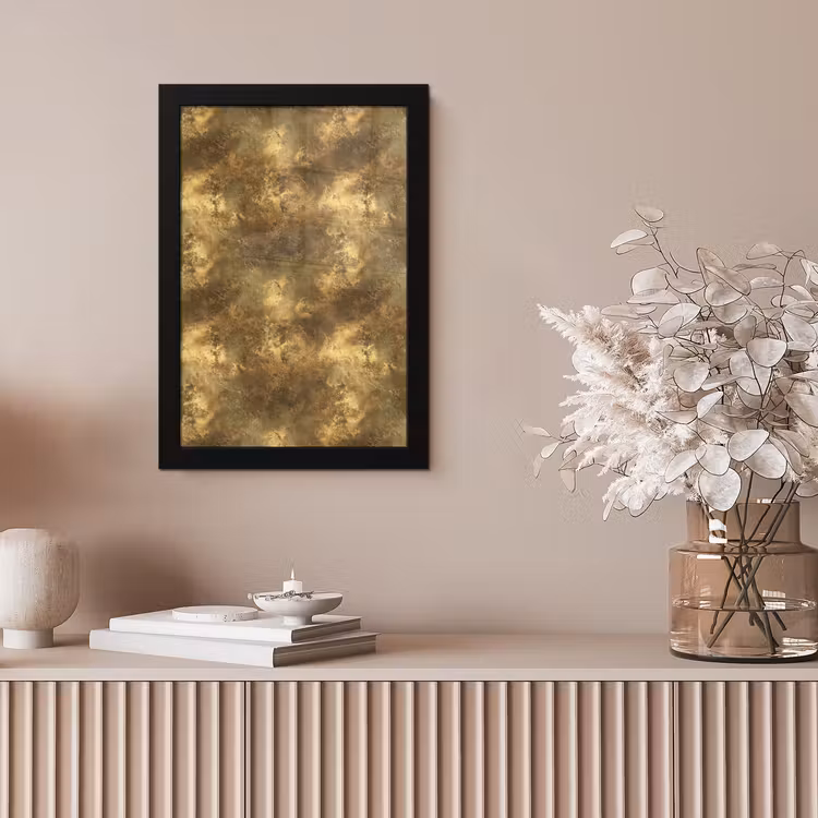 Antiek - Metaallook - Goud fotolijst zwart zonder passe partout klein 224 -sfeer5