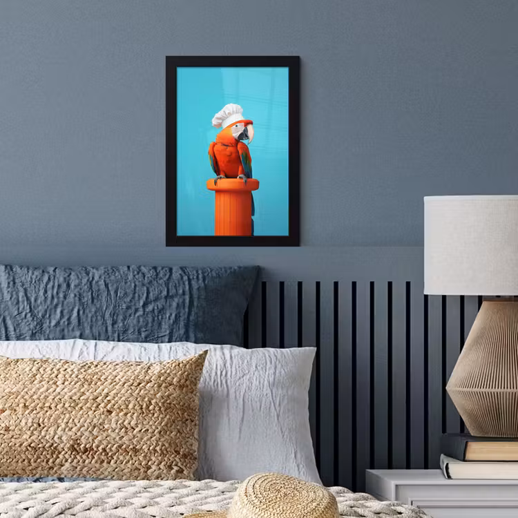 Ara - Koksmuts - Sokkel - Grappig fotolijst zwart zonder passe partout klein -sfeer3