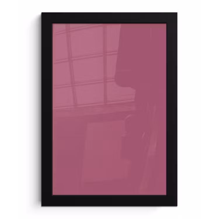Berry - Roze -Pink fotolijst zwart zonder passe partout klein 224 -3d