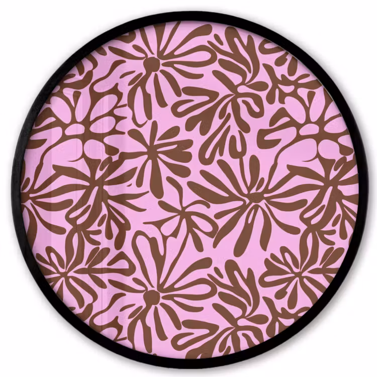 Organisch - Patroon - Roze Fotolijst rond zonder passe partout klein 856 -3d